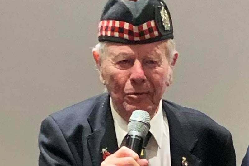 Burma Star Veteran Lawrence Powers, 95, at the event.