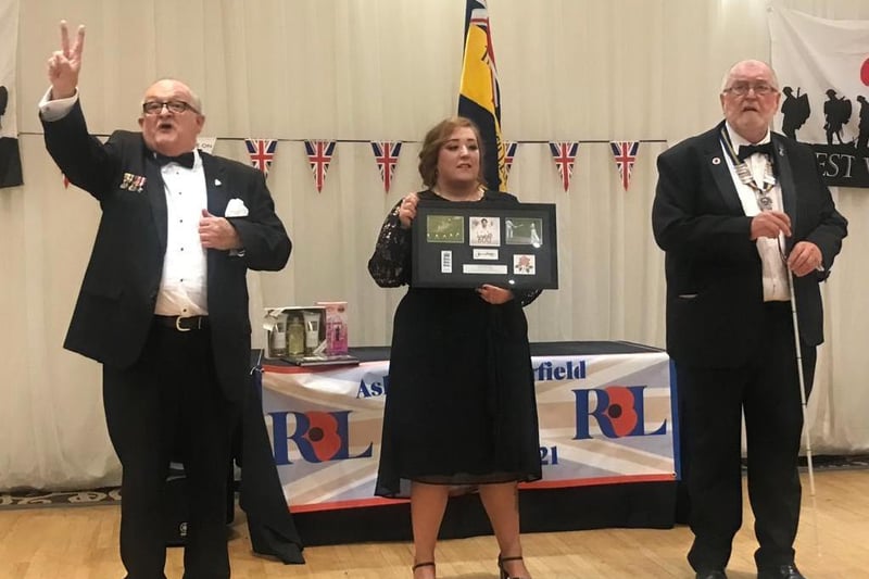 A raffle and auction was held raising £1200, which will go towards an evening in memory of three branch members.