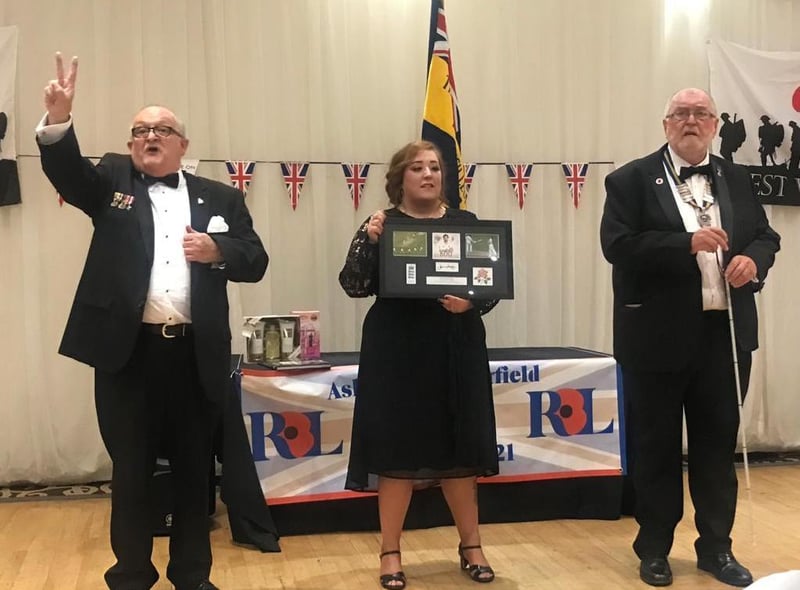 A raffle and auction was held raising £1200, which will go towards an evening in memory of three branch members.