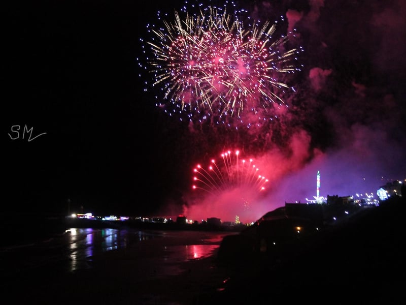 Spectacular fireworks conclude the regatta.
Picture: Stewart Mallinson.