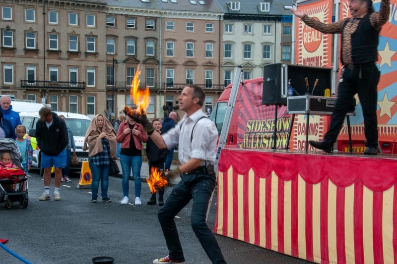 Fire juggling circus skills.
Picture: EJ Beckwith Photography