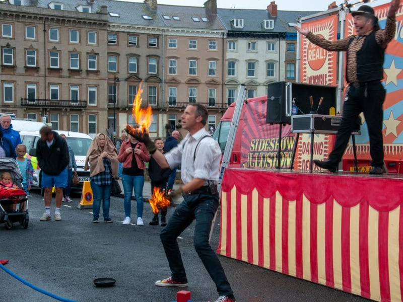 Fire juggling circus skills.
Picture: EJ Beckwith Photography