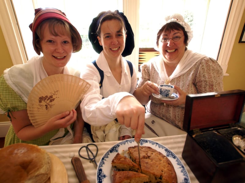 Dressing up at the Captain Cook Memorial Museum.