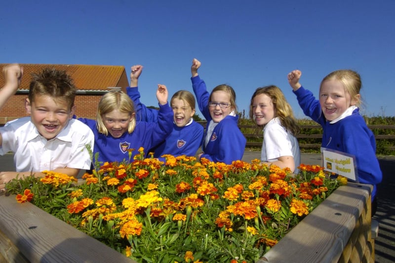Ruswarp Primary School wins the Whitby in Bloom silver award.