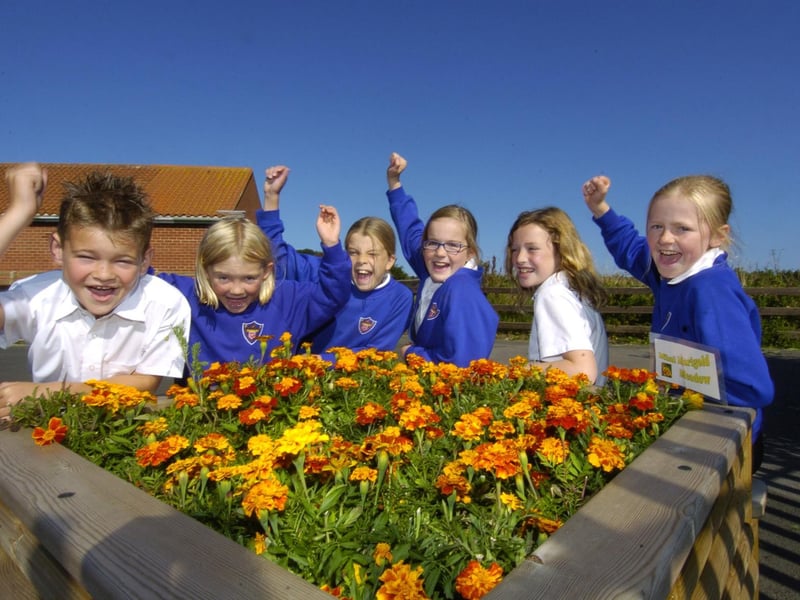 Ruswarp Primary School wins the Whitby in Bloom silver award.