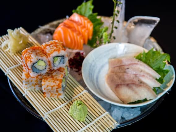 Sushi rolls at Issho
