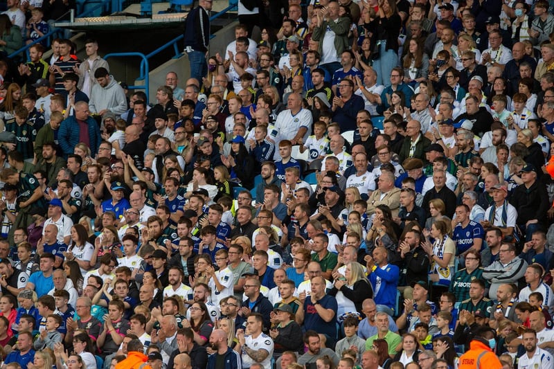 Leeds United supporters returned to Elland Road for the first time under the lights at full capacity against Crewe.