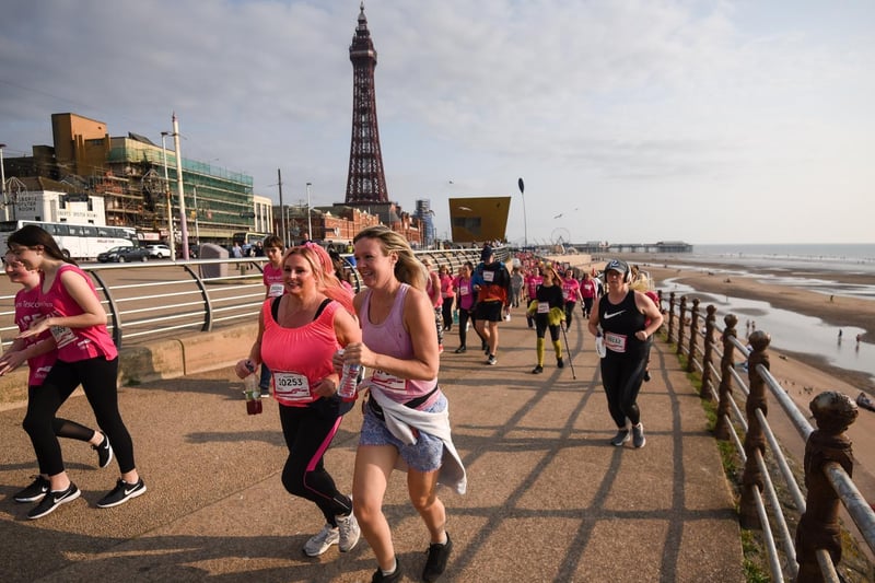 The annual 5k and 10k race took place on Blackpool Promenade to raise money for Cancer Research