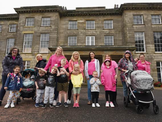 Breastfeeding Together hold a sponsored walk from Haigh Hall around Haigh Woodland Park, Wigan.