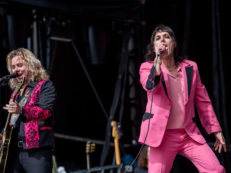 Derbyshire rock band The Struts take to the main stage