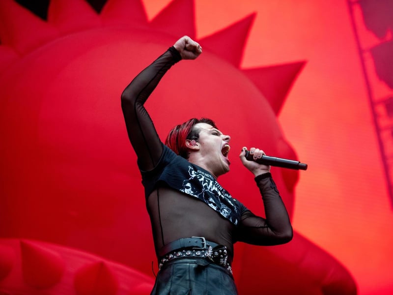 Doncaster's Yungblud performs on stage