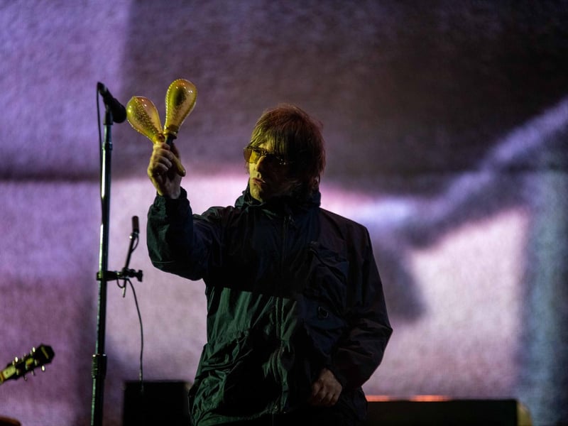 Headliner Liam Gallagher took to the main stage last night