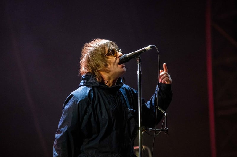 Headliner Liam Gallagher took to the main stage last night