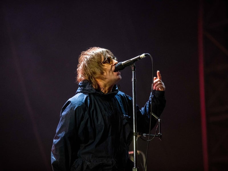 Headliner Liam Gallagher took to the main stage last night