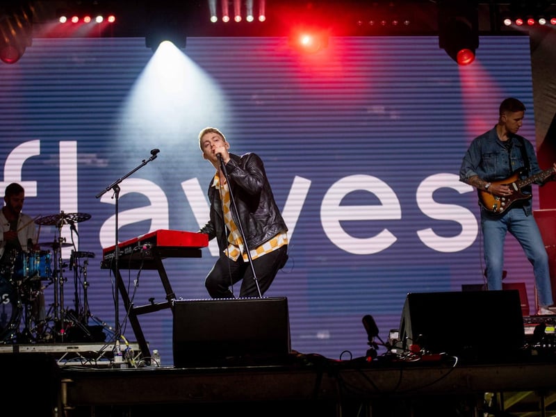 Flawes performing on Friday