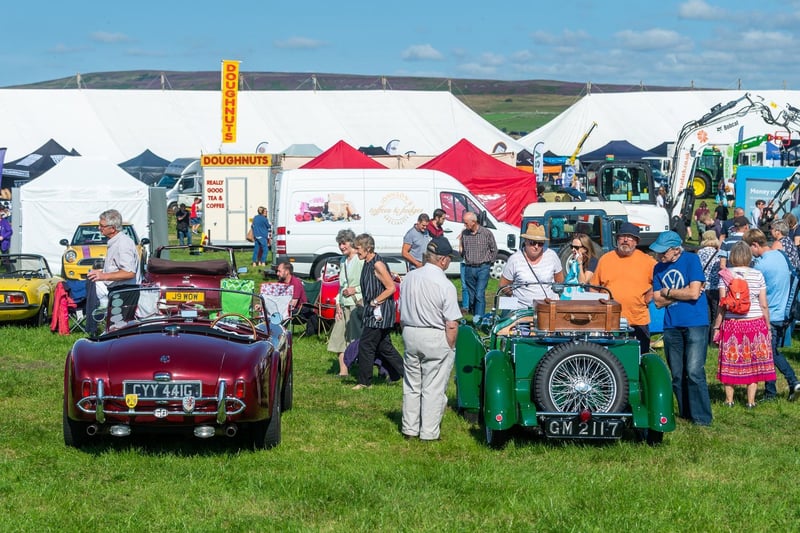 Classic cars were on display