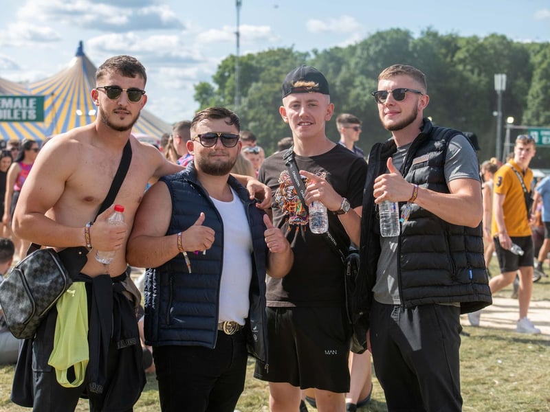 Festivalgoers enjoyed a sunny Saturday