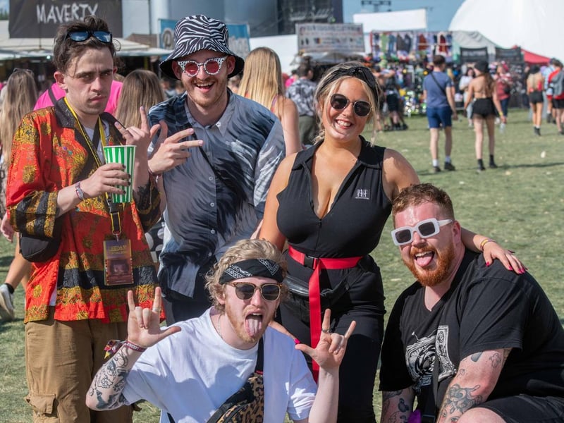 A group poses