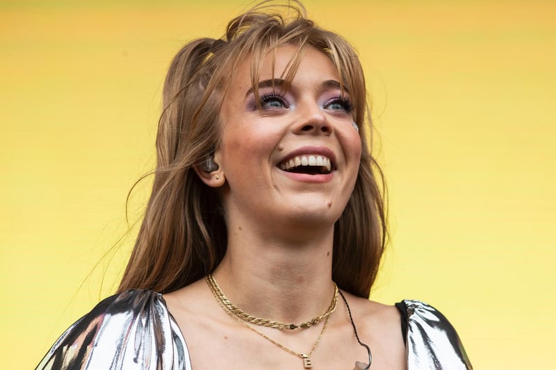 Becky Hill performing on Main Stage West at Leeds Festival