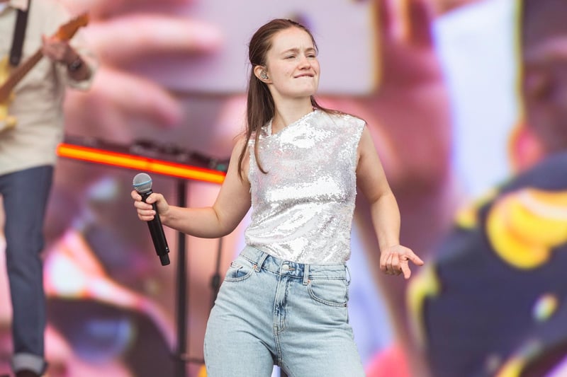 Sigrid getting her groove on at Leeds Festival