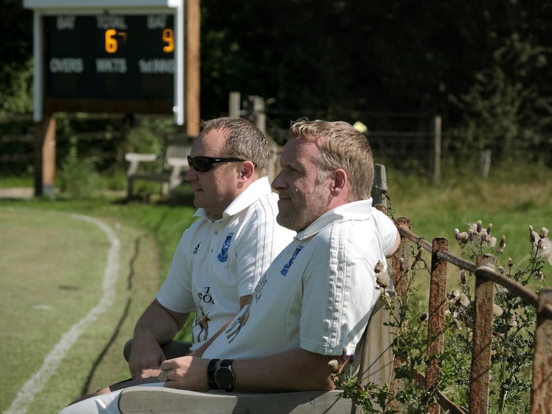 Scalby bowlers Paul Hesp and Mike Buttery take in the view

Photo by Richard Ponter