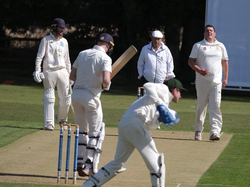 Brid 2nds keeper Greg Miller pouches the ball

Photo by Richard Ponter
