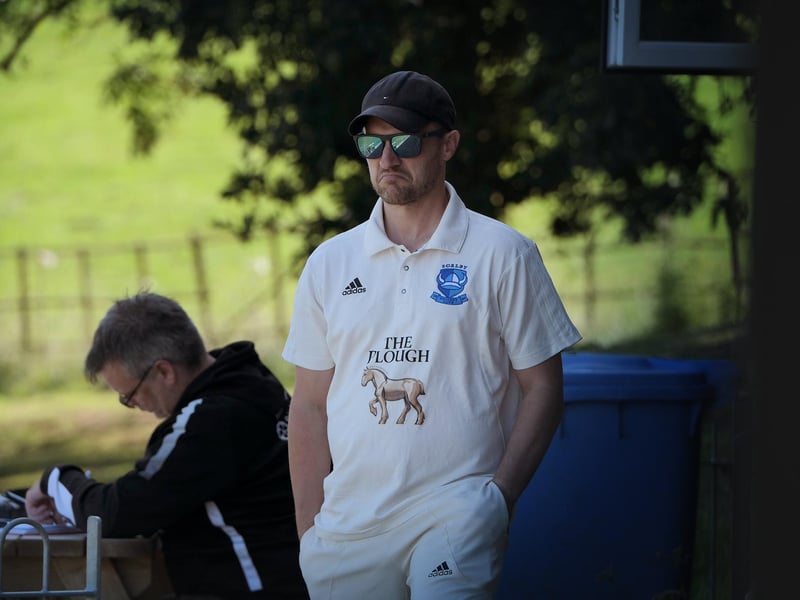 A moment of reflection for Scalby's Daniel Gregory.
Photo by Richard Ponter