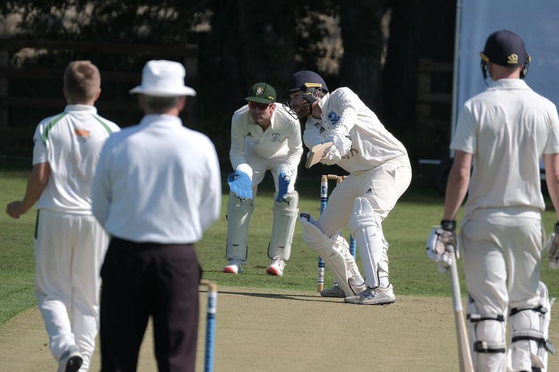 Centurion Brad Walker hits out for Scalby

Photo by Richard Ponter