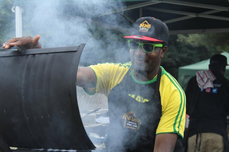 David Cohall of the Yardie Caribbean stall at the Festival