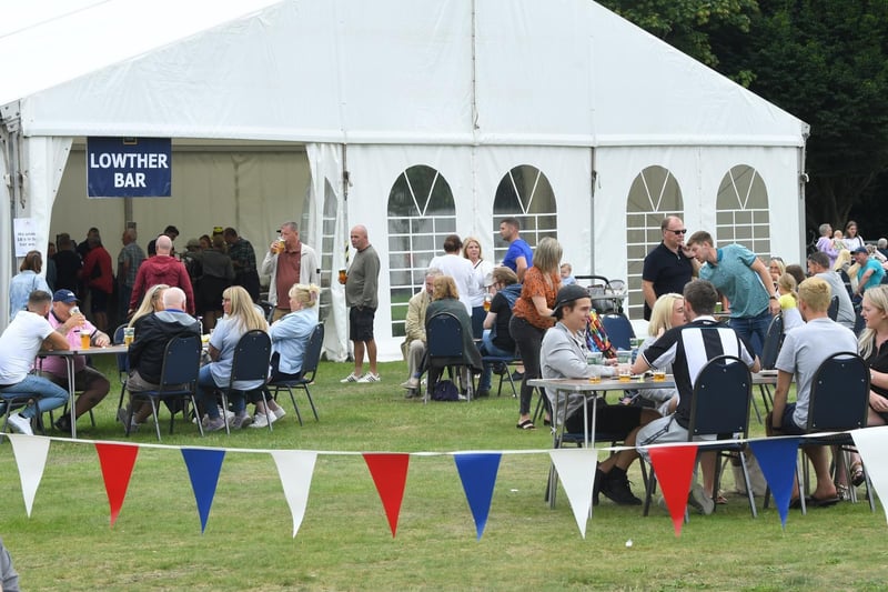 All the food and drink outlets were busy throughout the weekend