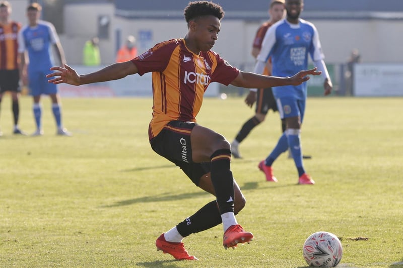 The 22-year-old defender spent last season on loan at Bradford City and is now one of several options being considering by National League side Wrexham. Photo by Henry Browne/Getty Images.