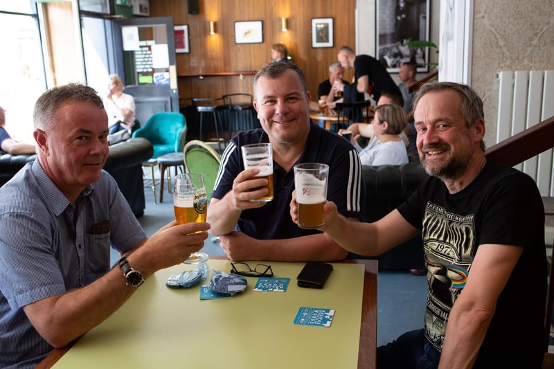 Phil, Stuart and Steve, at Meandering Bear for Indyfax