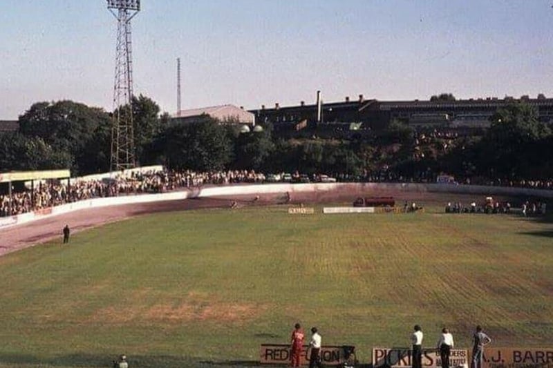 A seventies shot of The Shay from the Hunger Hill end.