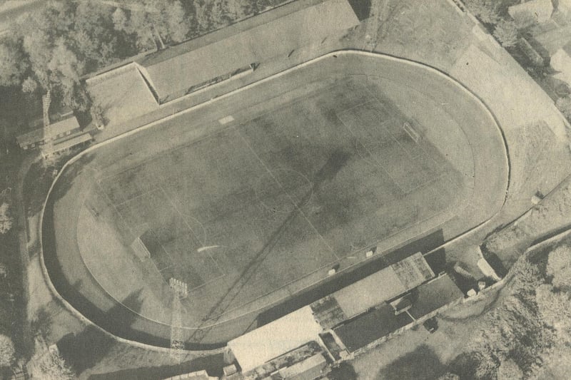 Aerial view of The Shay, circa 1978.