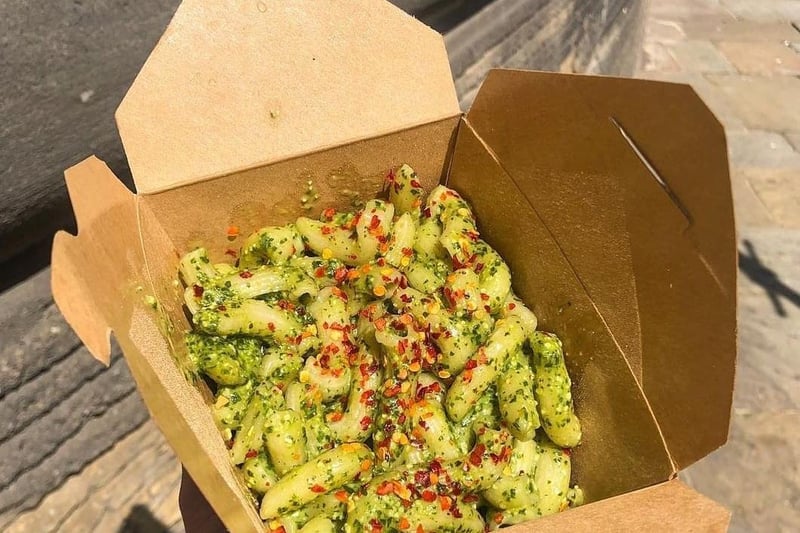 This Italian street food vendor is located in Leeds Kirkgate Market. Customers can choose from a base of handmade spaghetti, tagliatelle or macaroni, topped with a range of sauces, including pesto, pomodoro, bolognese and carbonara.