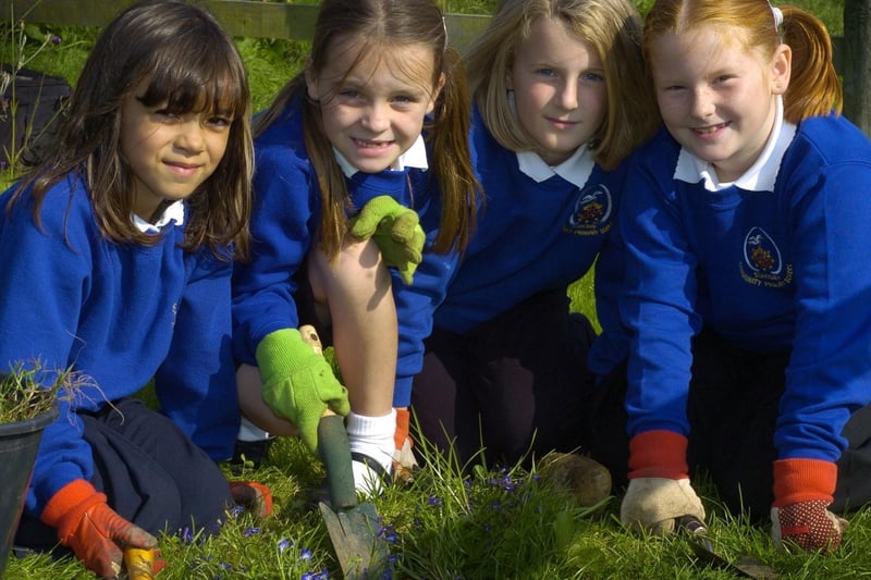 Stakesby Primary School win a silver gilt award for their gardening skills at the Yorkshire in Bloom awards.