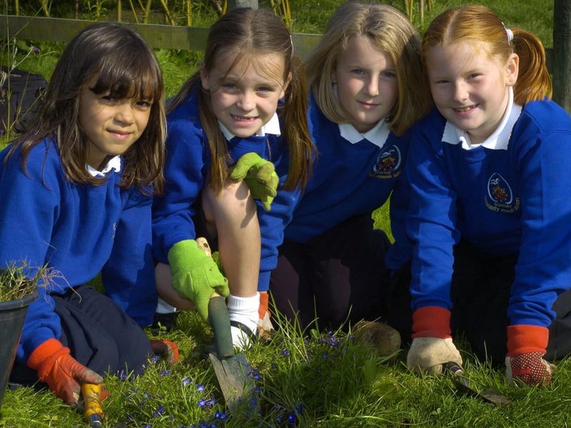 Stakesby Primary School win a silver gilt award for their gardening skills at the Yorkshire in Bloom awards.