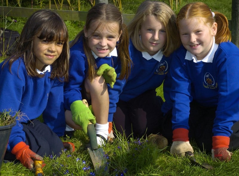 Stakesby Primary School win a silver gilt award for their gardening skills at the Yorkshire in Bloom awards.