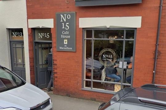 No 15 Cafe House | 15 Priory Lane, Penwortham, Preston PR1 0AR | Rating: 4.7 out of 5 (116 Google reviews) "Lovely relaxed atmosphere with high quality food and pleasant staff."