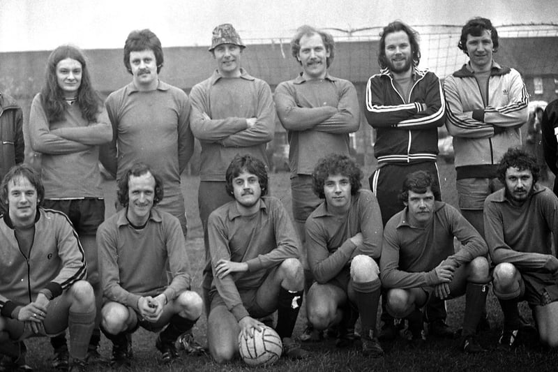 The Wigan Evening Post staff football squad in 1978