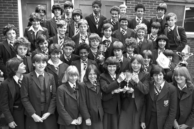 Abraham Guest High School, Orrell, holds its sports awards in 1979