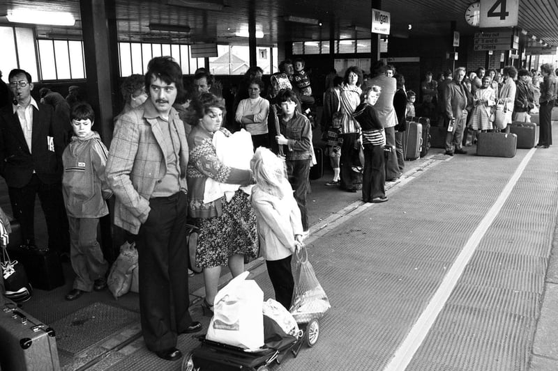 Wigan holidaymakers ready for their two week break in 1979