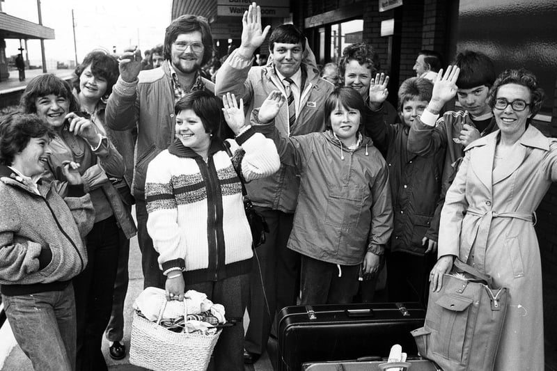 Wigan holidaymakers ready for their two week break in 1979