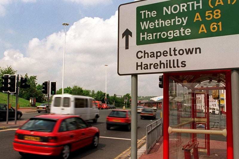 Sheepscar Interchange in May 1997. Have you spotted the spelling mistake?