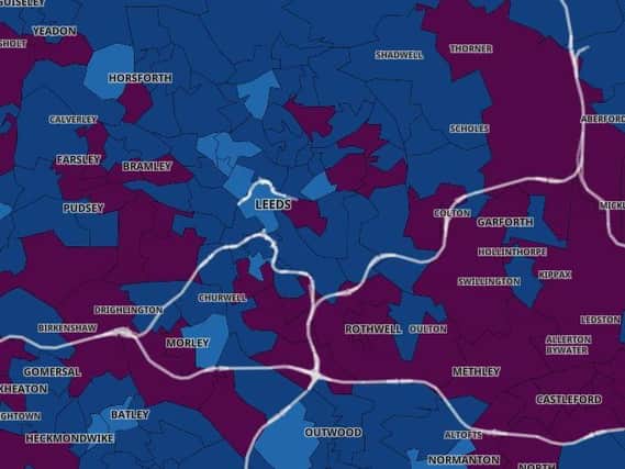 Here are the Leeds areas with the highest Covid infection rates (Photo: Gov.UK)