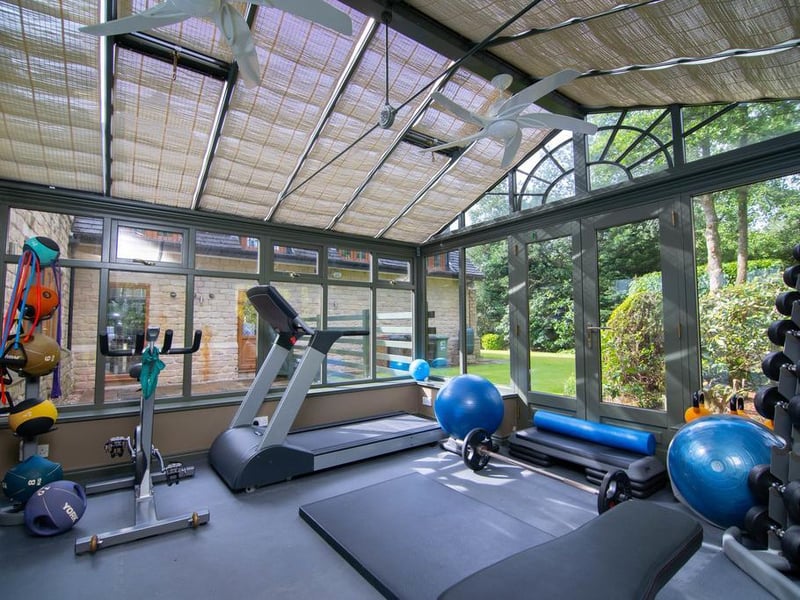 There is a also a home gym.
