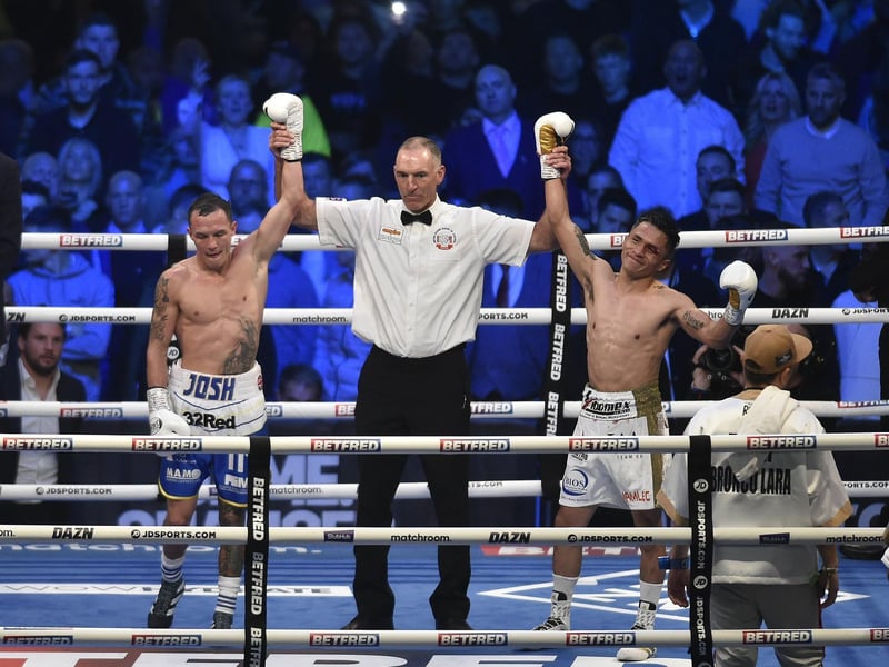 The rematch ended in a technical draw