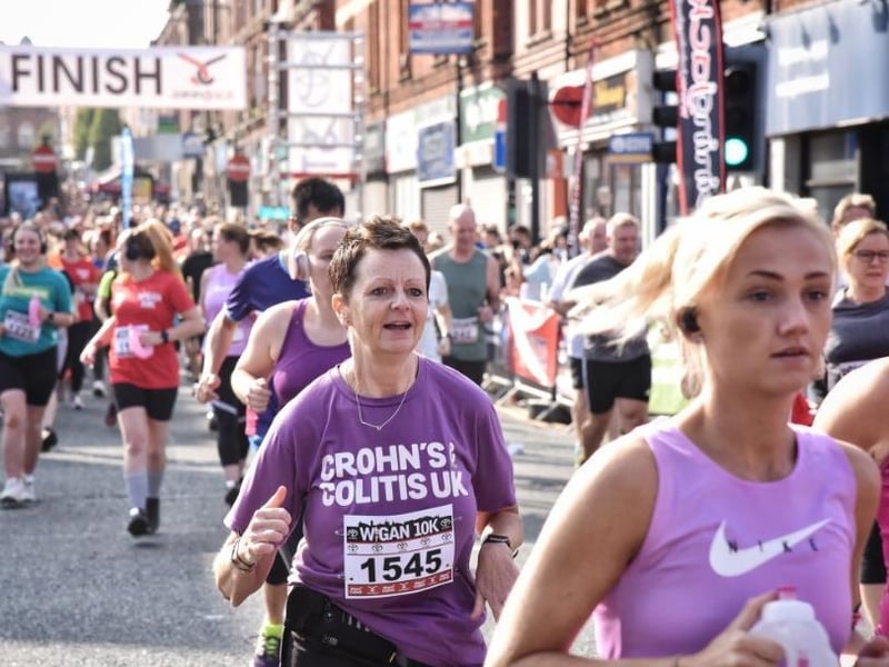 Runners taking part in the Wigan 10k