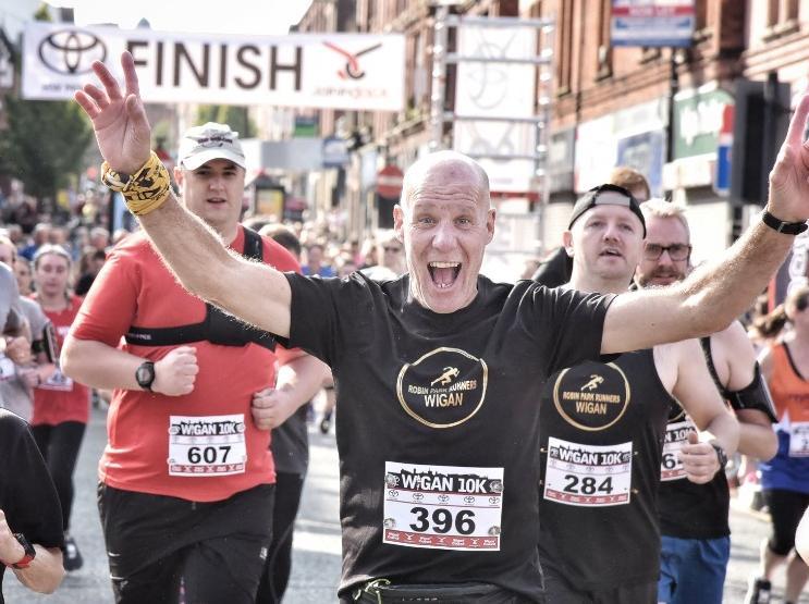 Runners taking part in the Wigan 10k