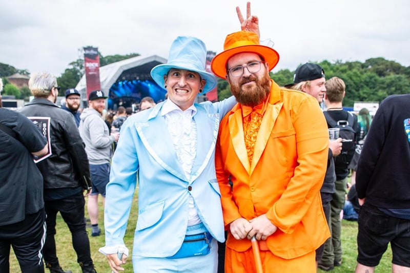 Revellers sported their best outfits as they soaked up the atmosphere